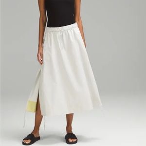 Lululemon high low side slit skirt